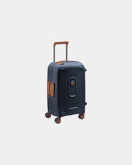 Valise cabine polypropylène Delsey Moncey 55 cm à personnaliser - Bleu Encre
