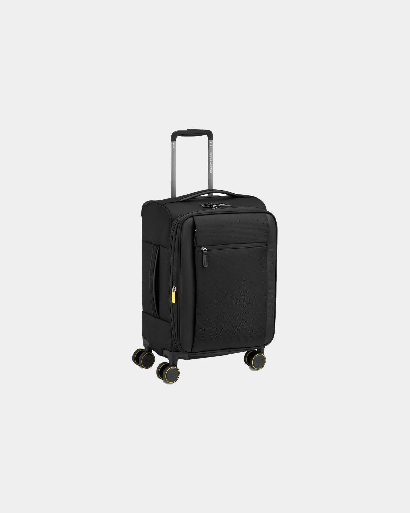 Valise cabine polyester recyclé Delsey Montmartre 3 à personnaliser - Noir