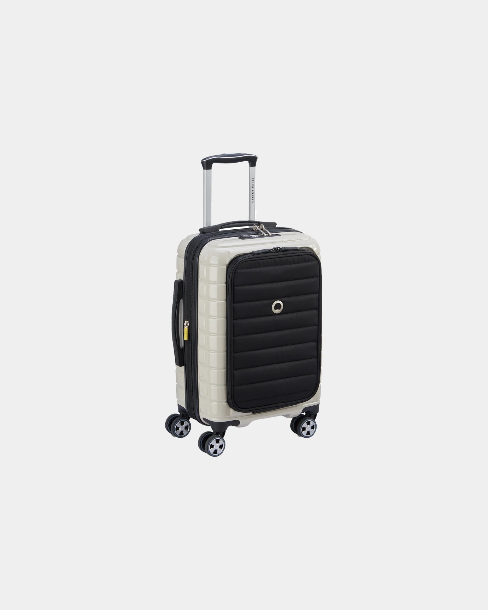Valise cabine polycarbonate Delsey Shadow 5.0 à personnaliser - Ivoire
