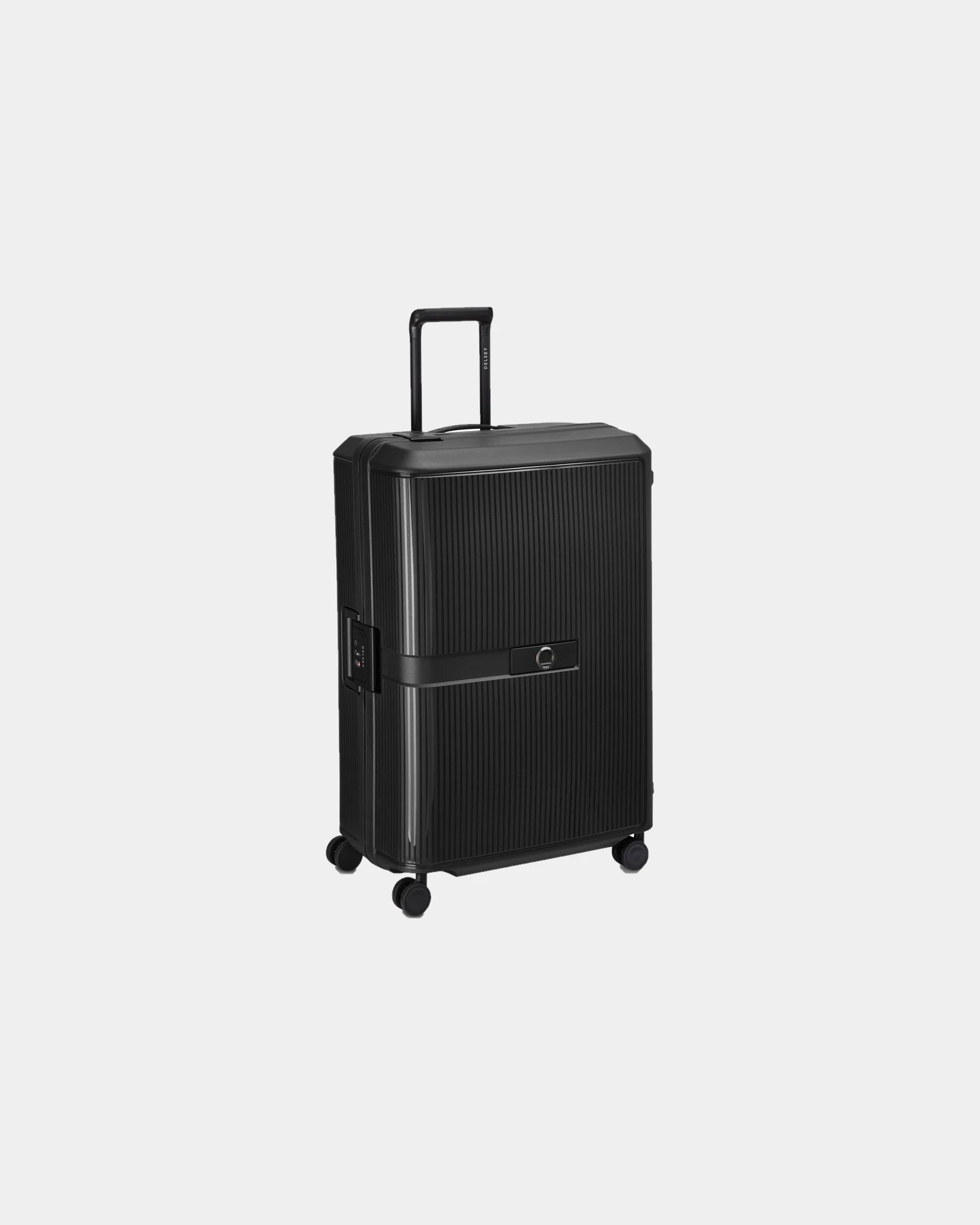 Valise polypropylène Delsey Vauban 76 cm à personnaliser - Black