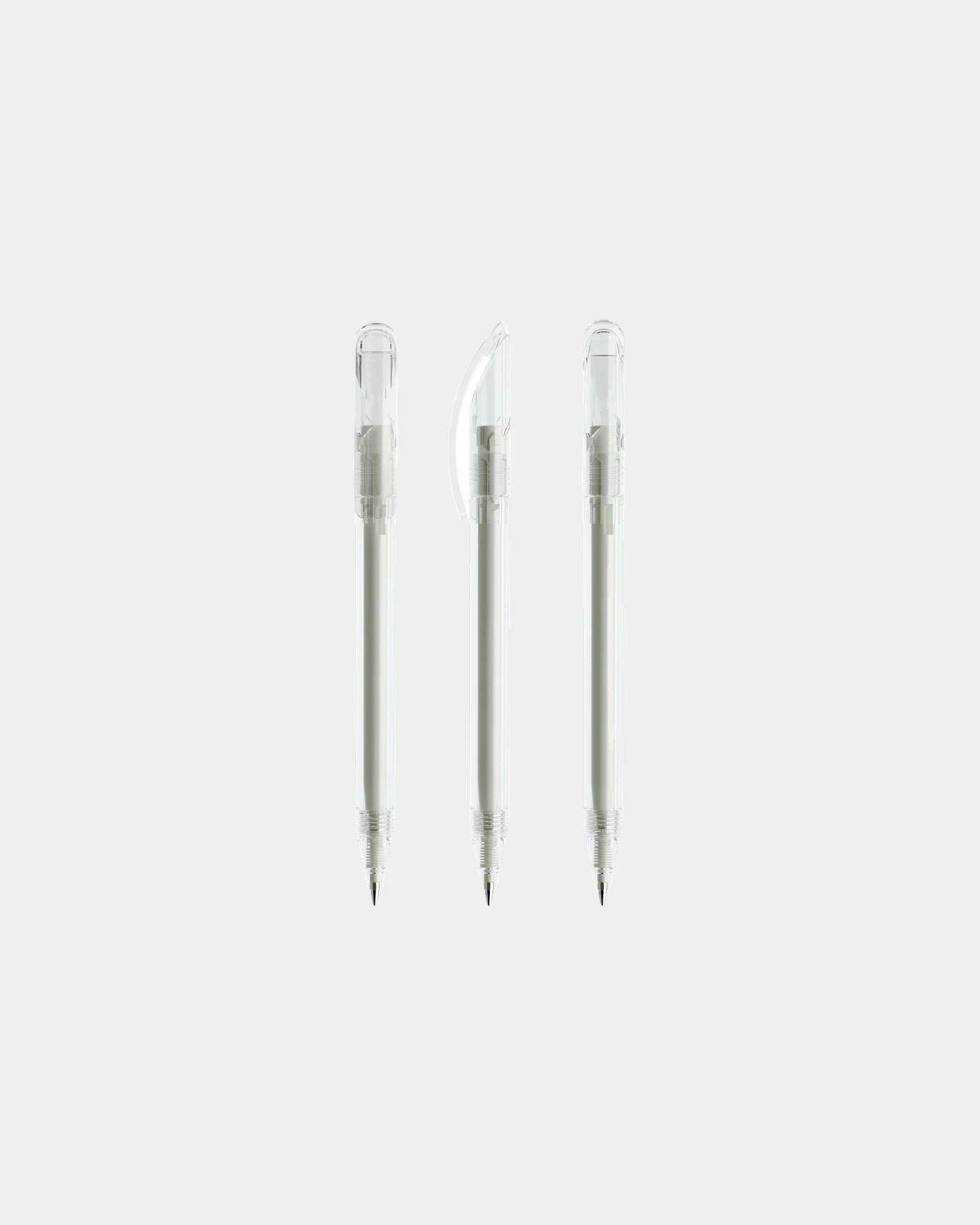 Stylo plastique éco-responsable Prodir DS3TTT à personnaliser - Clear Transparent
