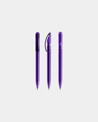 Stylo plastique éco-responsable Prodir DS3TTT à personnaliser - Purple Transparent