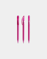 Stylo plastique éco-responsable Prodir DS3TTT à personnaliser - Pink Transparent