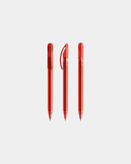 Stylo plastique éco-responsable Prodir DS3TTT à personnaliser - Red Transparent
