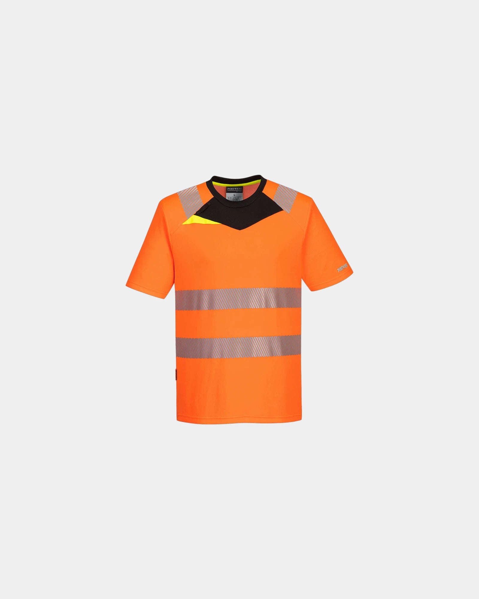 T-shirt haute visibilité respirant à personnaliser - Orange