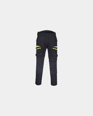 Pantalon de travail DX4 ventilé à personnaliser - Noir-Bleu Ciel