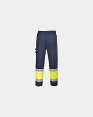 Pantalon combat Hi-Vis à personnaliser - Jaune-Bleu Marine