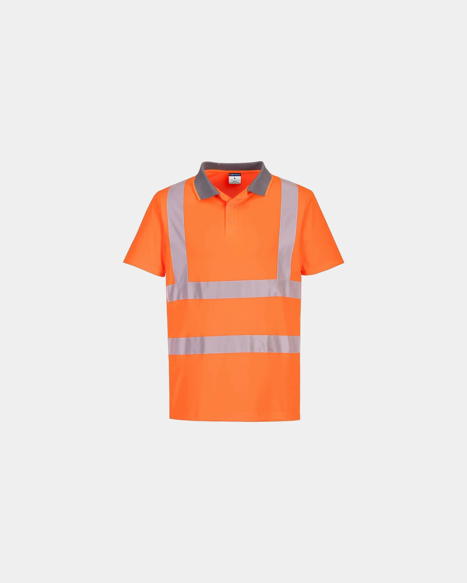 Polo haute visibilité polyester recyclé à personnaliser - Orange