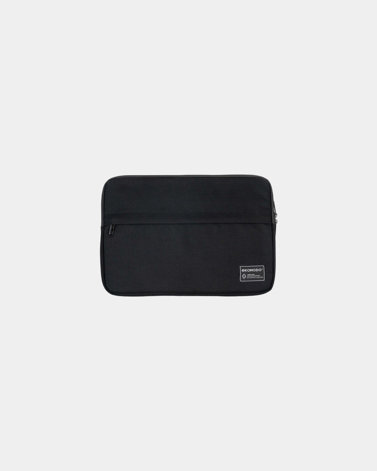 Housse ordinateur polyester recyclé Ekomodo 13" à personnaliser - Black