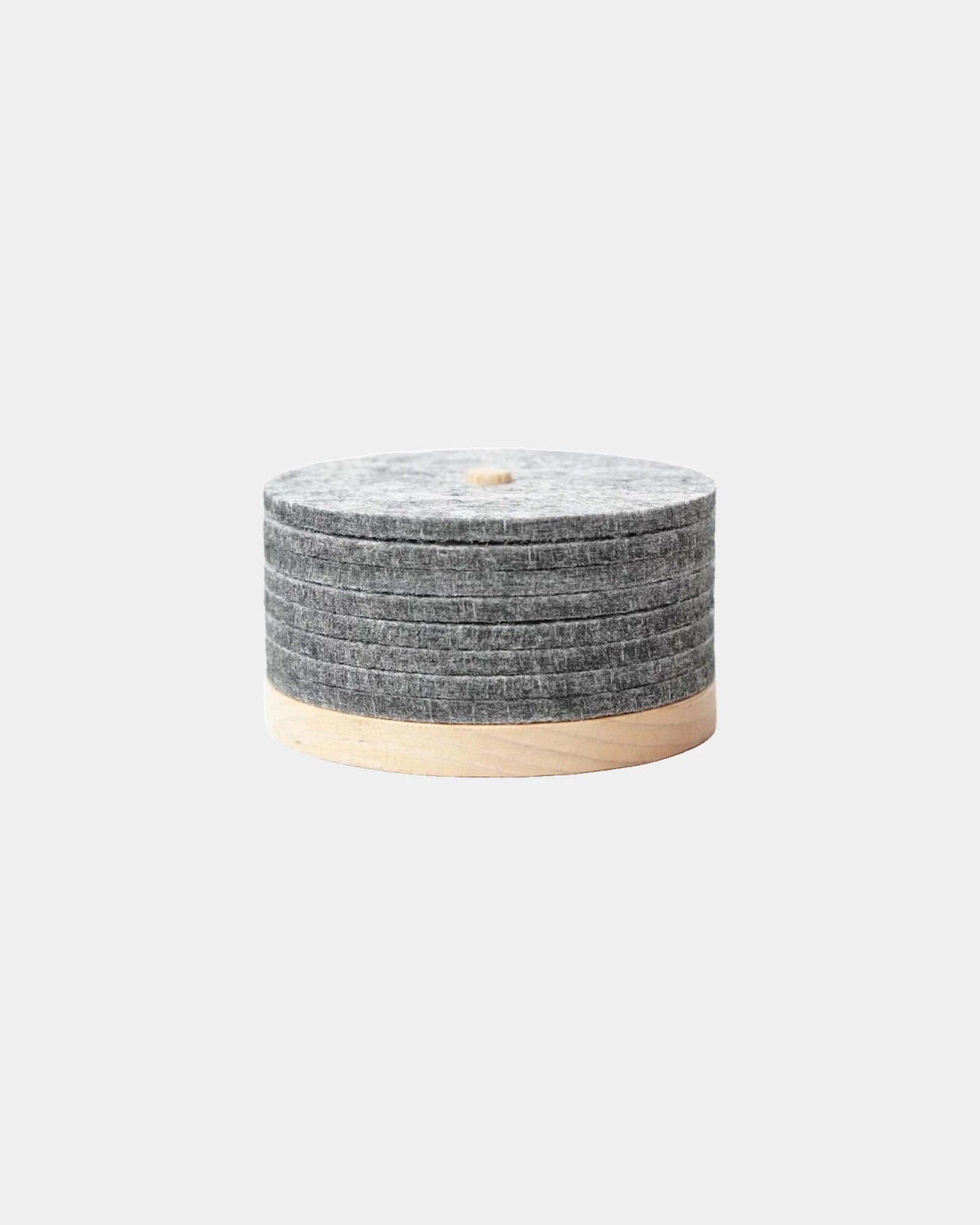 Coasters en feutre recyclé Ekomodo Tanta à personnaliser - Grey