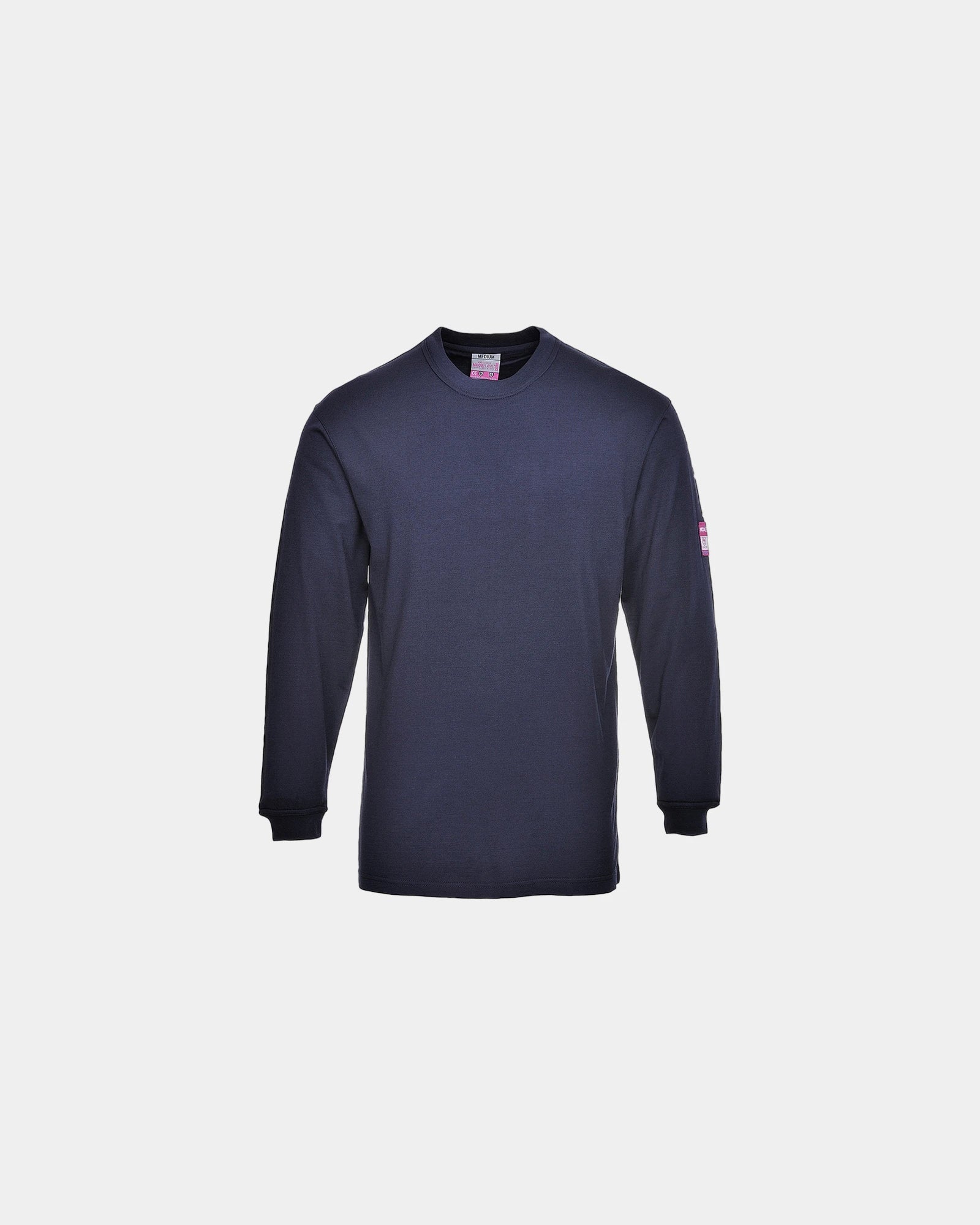 T-shirt manches longues antistatique à personnaliser - Bleu Marine