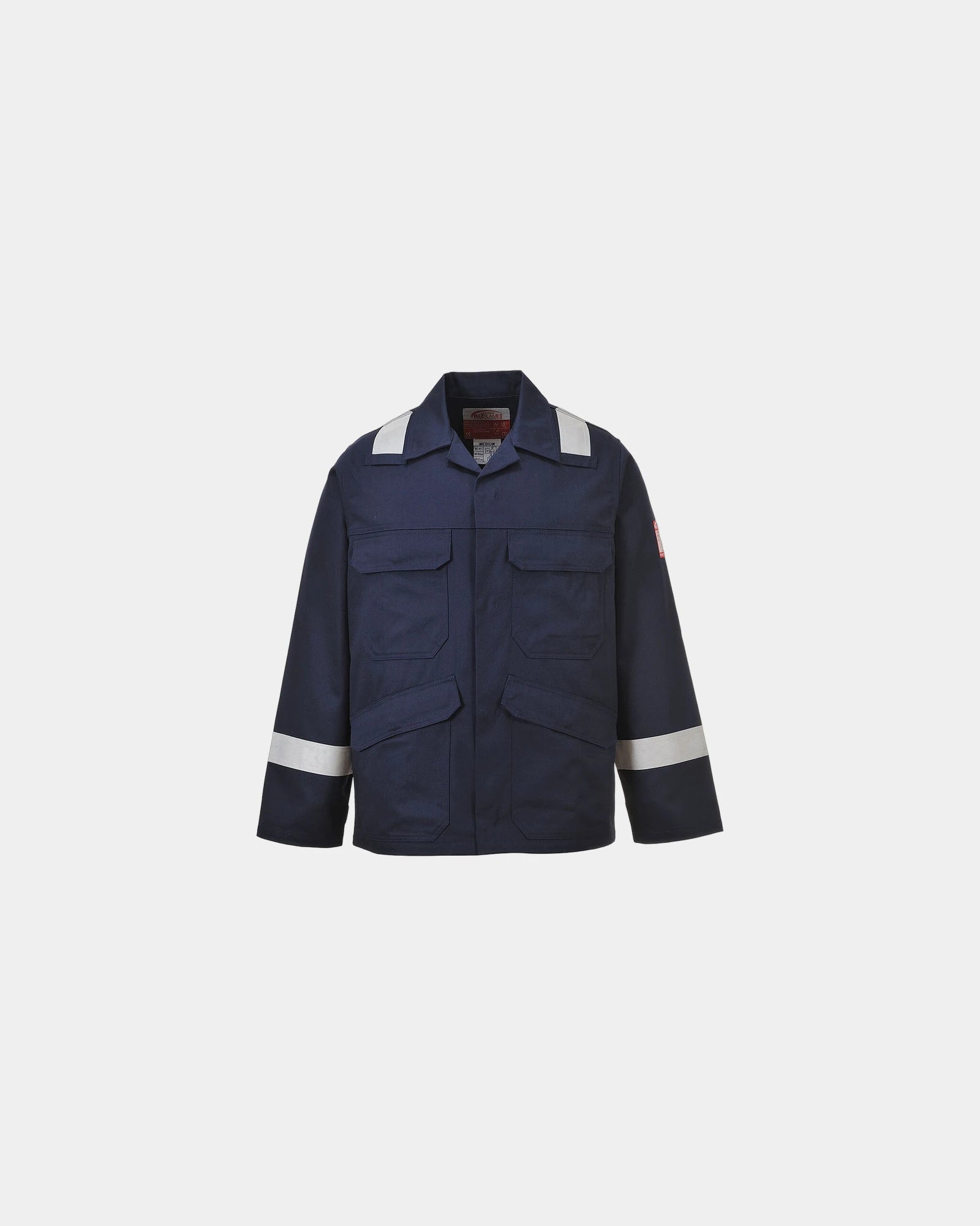 Chemise haute visibilité Bizflame 8/12 à personnaliser - Bleu Marine