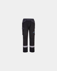 Pantalon de service Modaflame 280 g à personnaliser - Noir-Bleu Ciel