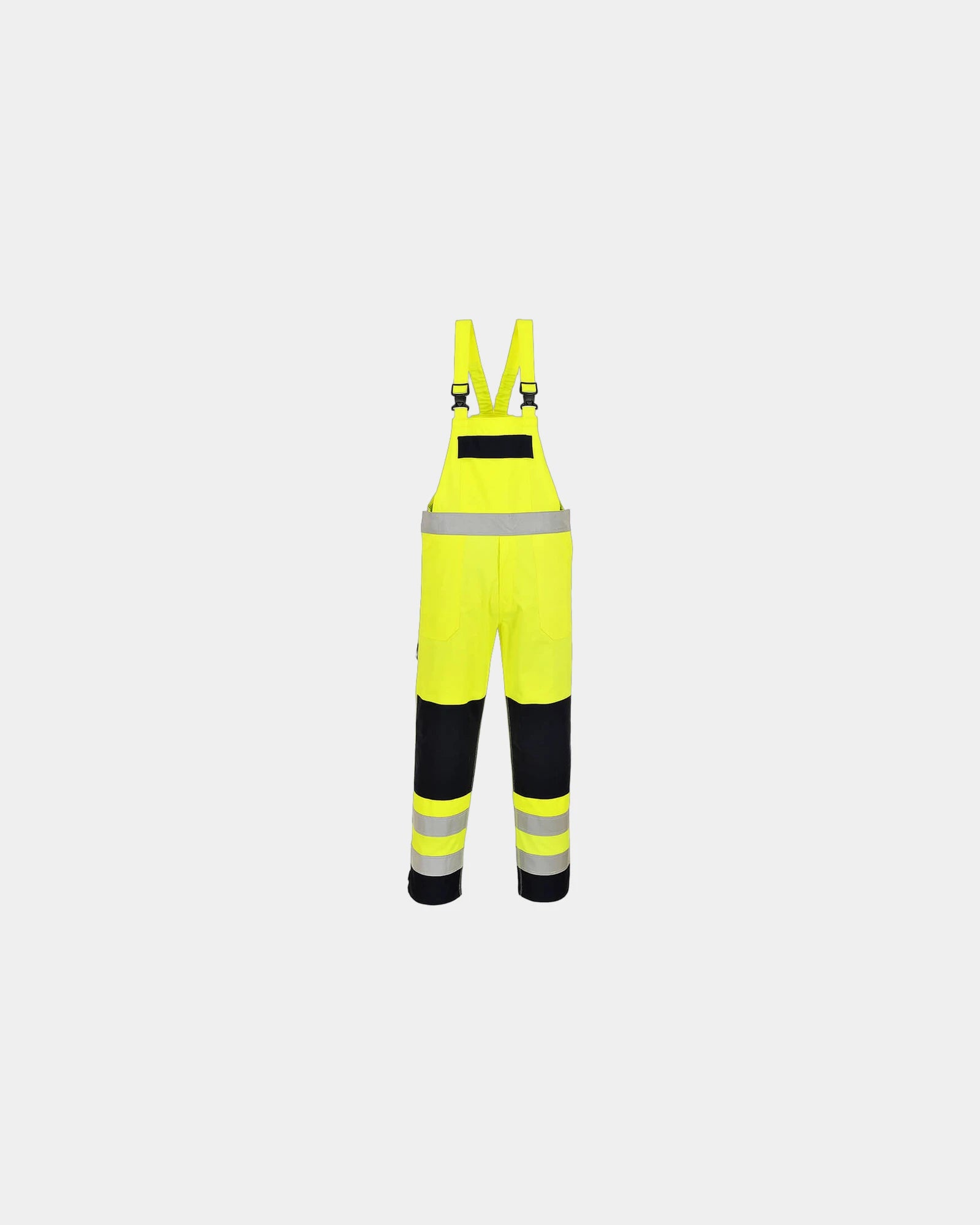 Cotte haute visibilité multirisques à personnaliser - Jaune-Bleu Marine