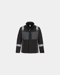 Veste softshell 3 couches WX3 à personnaliser - Noir-Bleu Ciel
