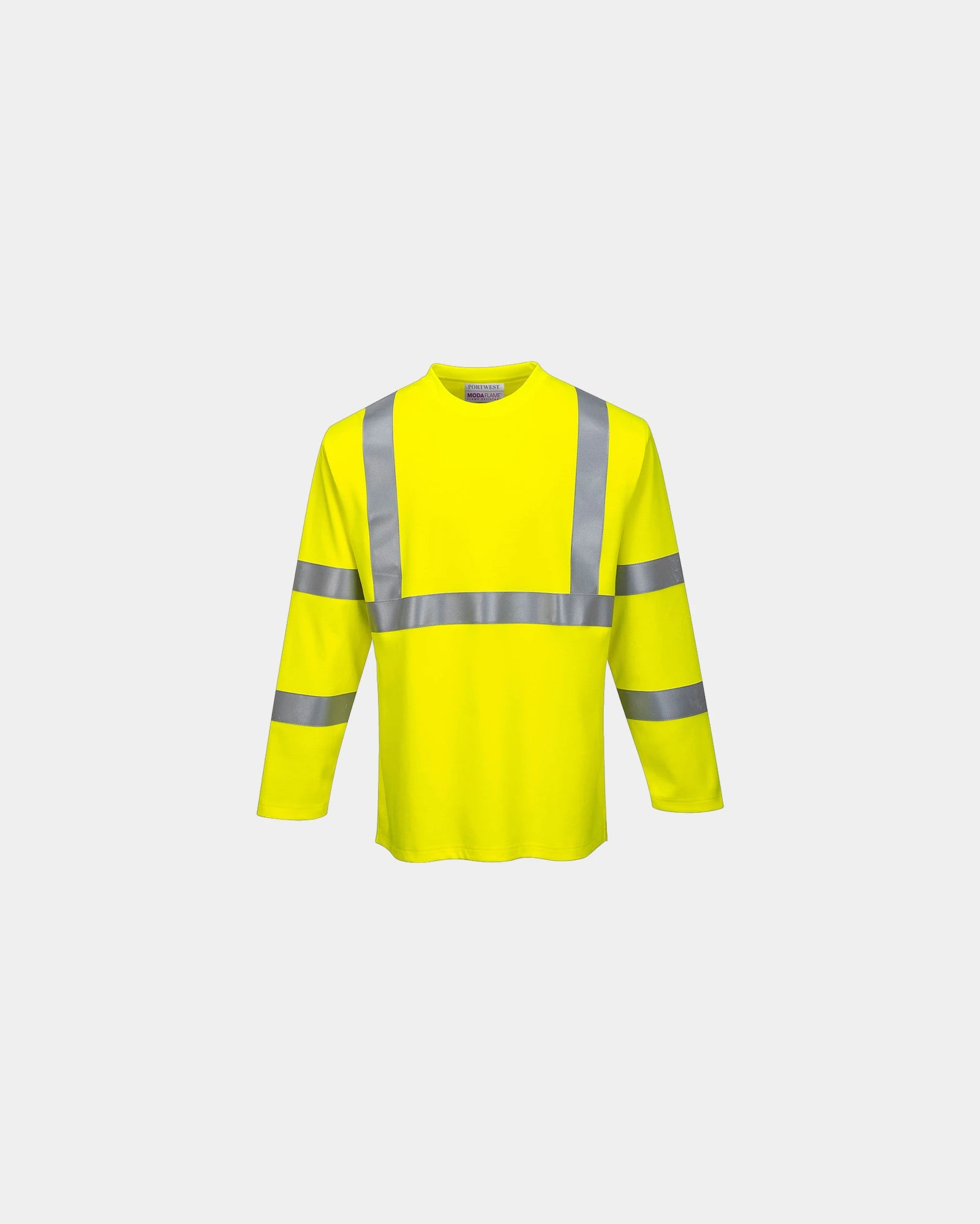 T-shirt à manches longues résistant aux flammes à personnaliser - Jaune