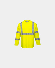 T-shirt à manches longues résistant aux flammes à personnaliser - Jaune
