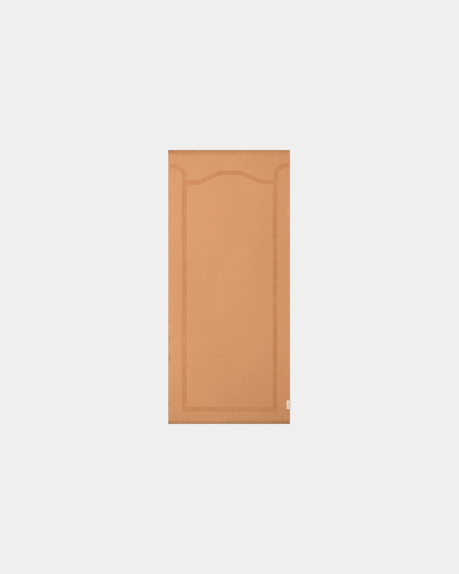 Fouta de plage bi-matière 90x200 La Serviette Paris à personnaliser - Sable Brûlé
