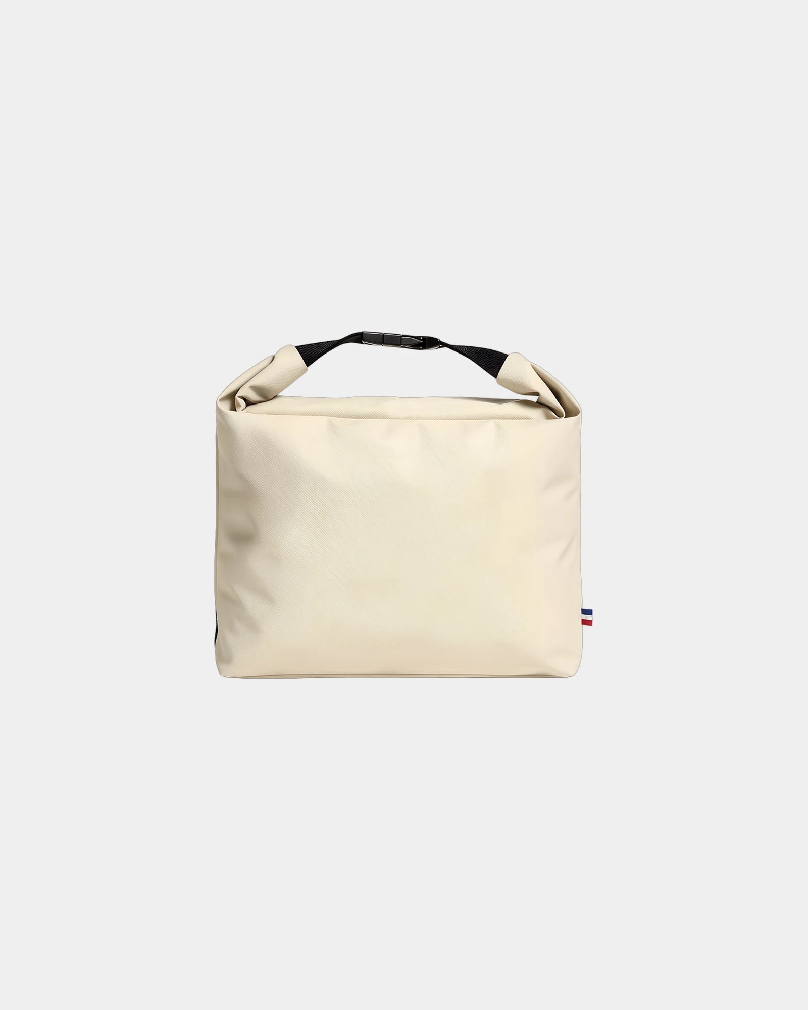 Sac isotherme RPET Goodjour Rolltop à personnaliser - Beige-Noir