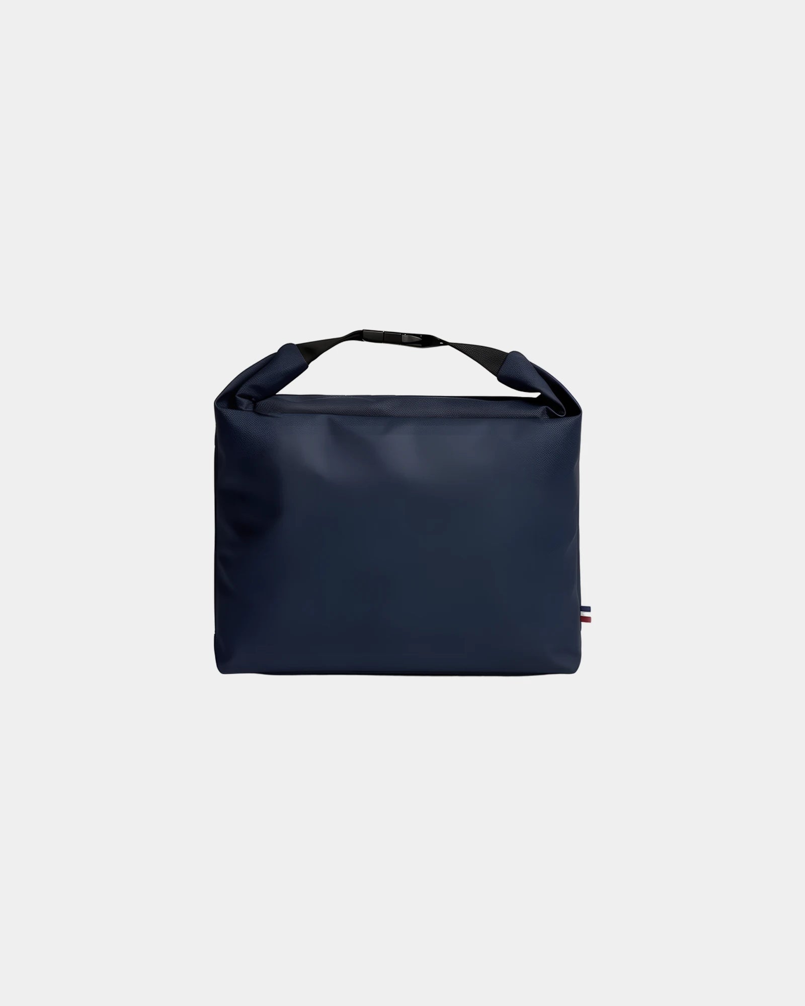 Sac isotherme RPET Goodjour Rolltop à personnaliser - Bleu Marine-Noir