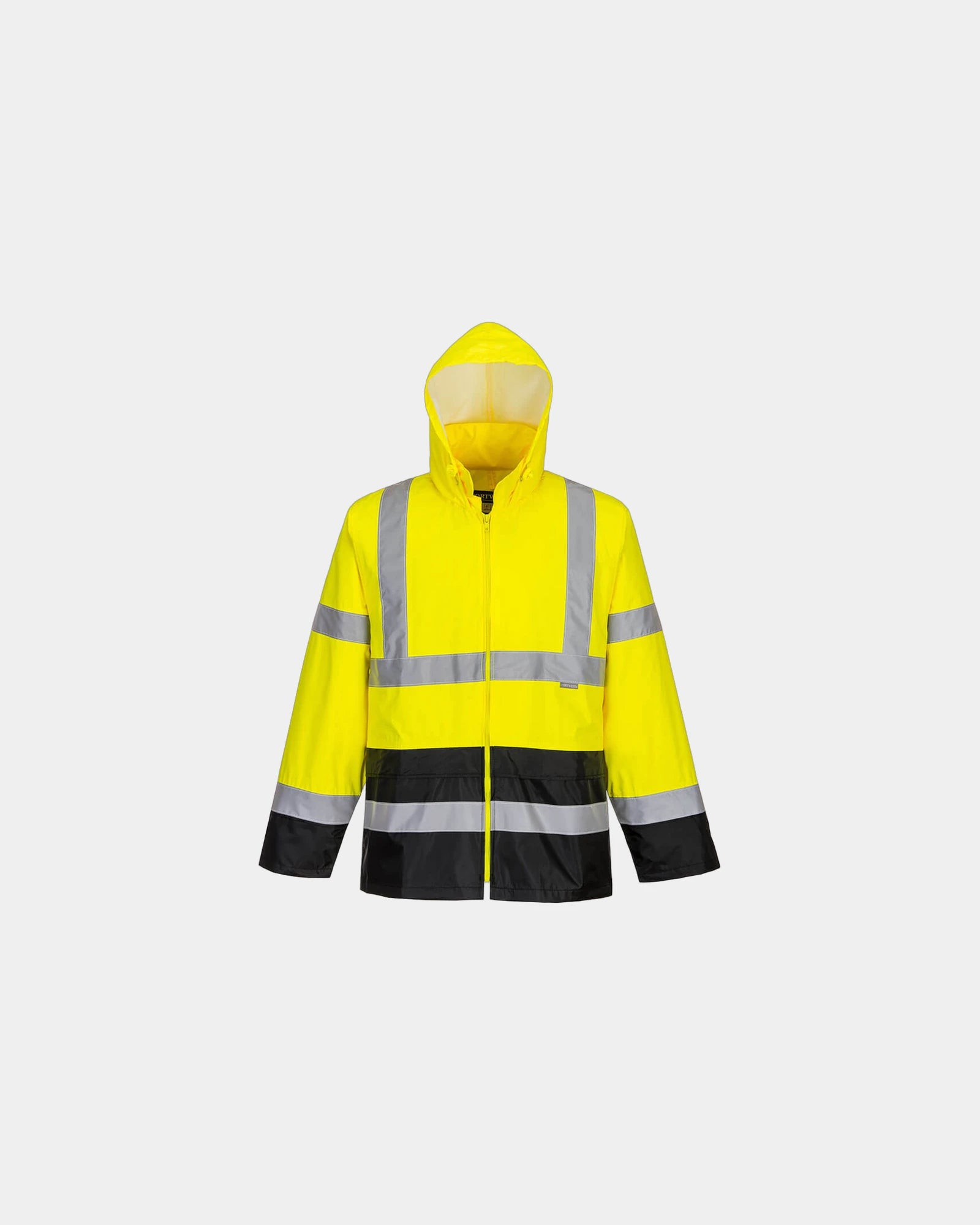 Veste de pluie bicolore à personnaliser - Jaune-Noir