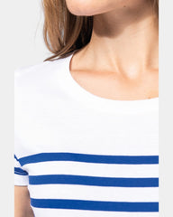 T-shirt marin col rond femme à personnaliser - 4