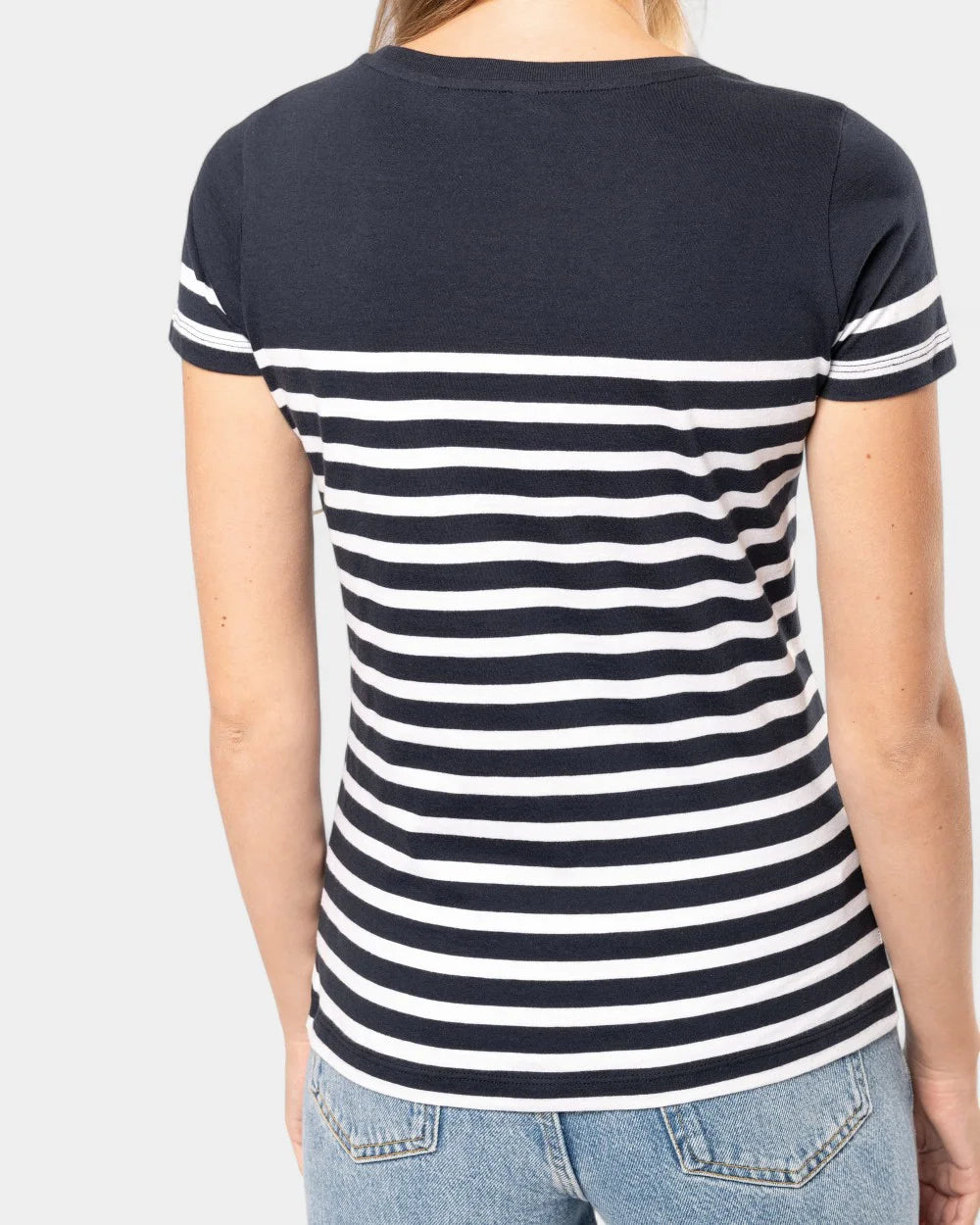 T-shirt marin col rond femme à personnaliser - 6