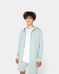 Sweat-shirt zippé à capuche Made in Europe à personnaliser - 1