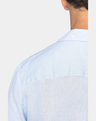 Chemise à col bowling en lin homme à personnaliser - 2