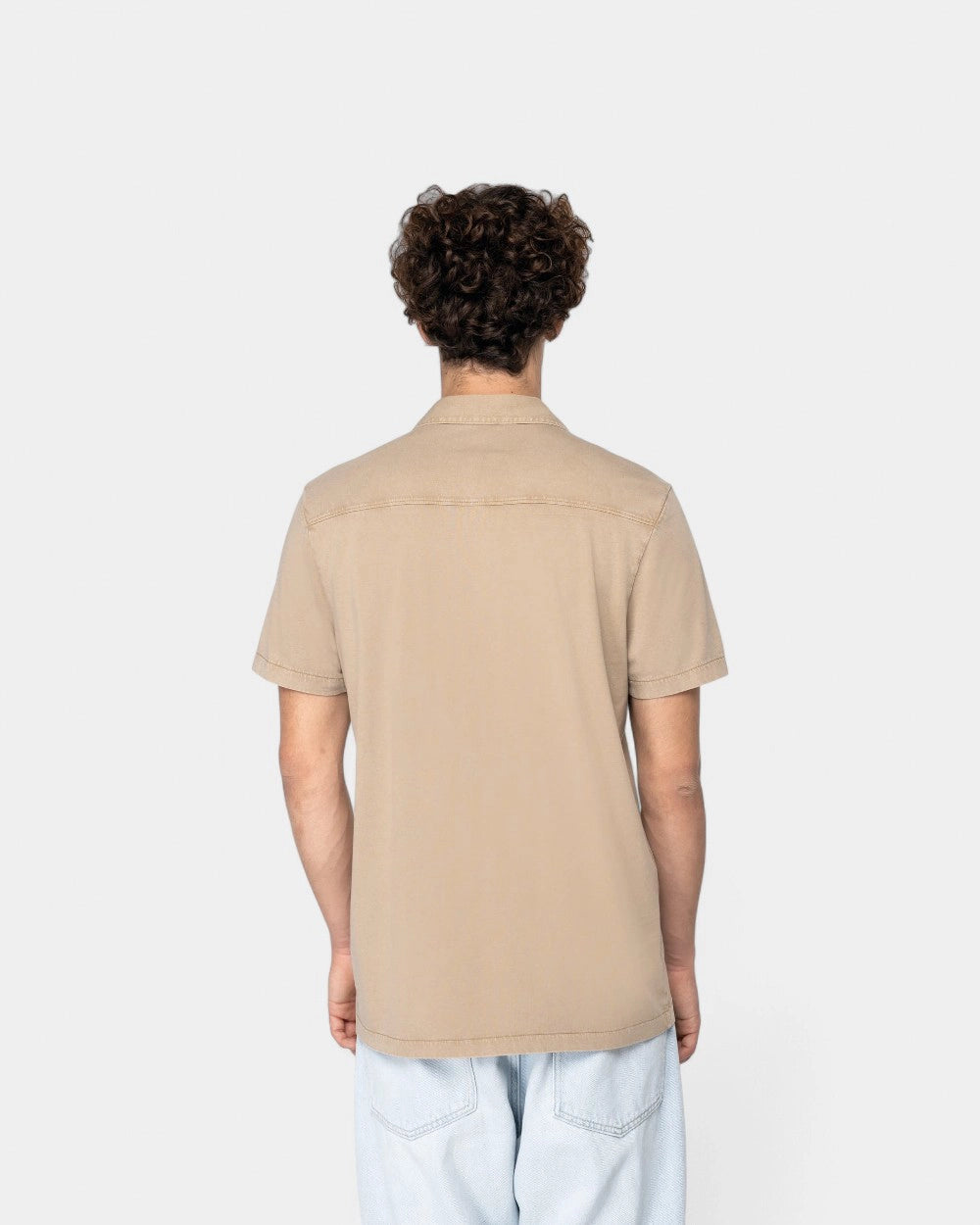 Chemise délavée manches courtes homme à personnaliser - 2