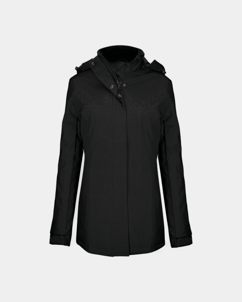 Parka à capuche pour femme à personnaliser - Black