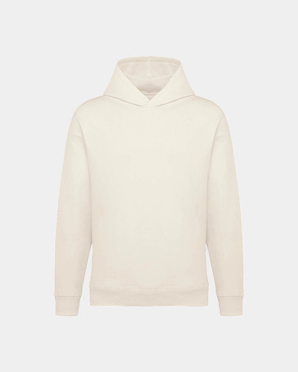 Sweat-shirt à capuche oversize unisexe à personnaliser - Ivory