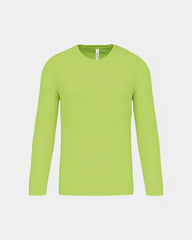 T-shirt de sport manches longues homme à personnaliser - Lime