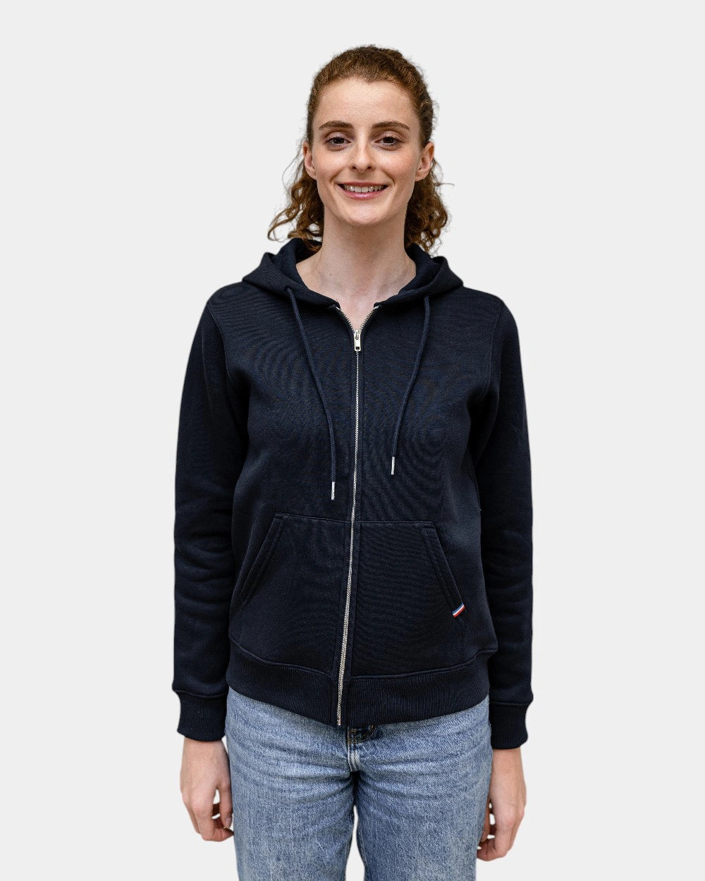 Hoodie femme molletonné zippé à personnaliser