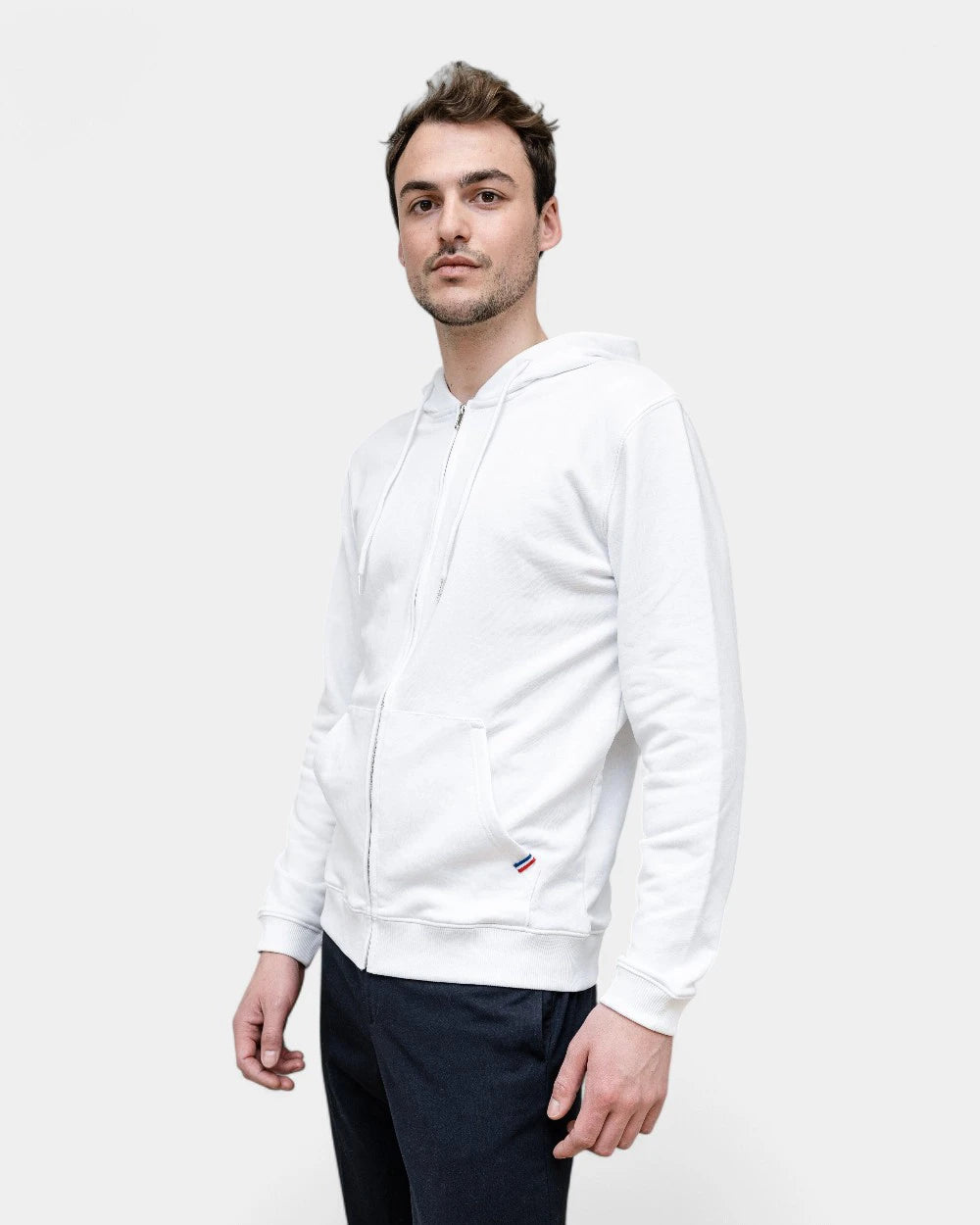 Hoodie homme Made in France zippé à personnaliser - 2