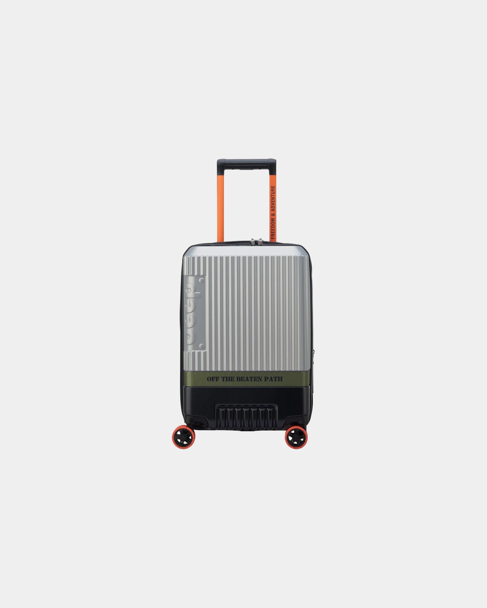 Valise cabine extensible polycarbonate 55 cm à personnaliser - Argent