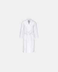 Peignoir kimono coton nid d'abeille à personnaliser - White