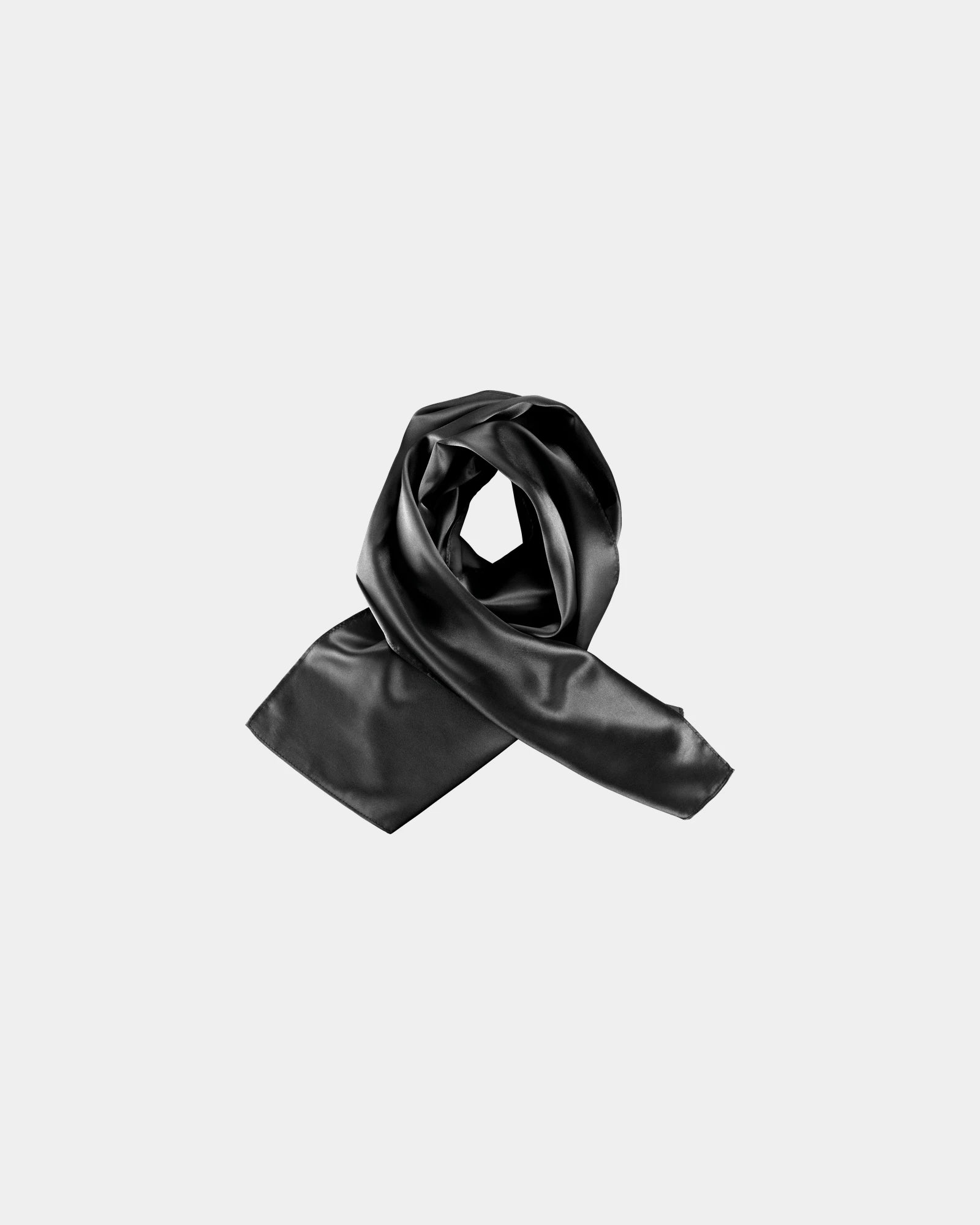 Foulard satiné polyester femme à personnaliser - Black
