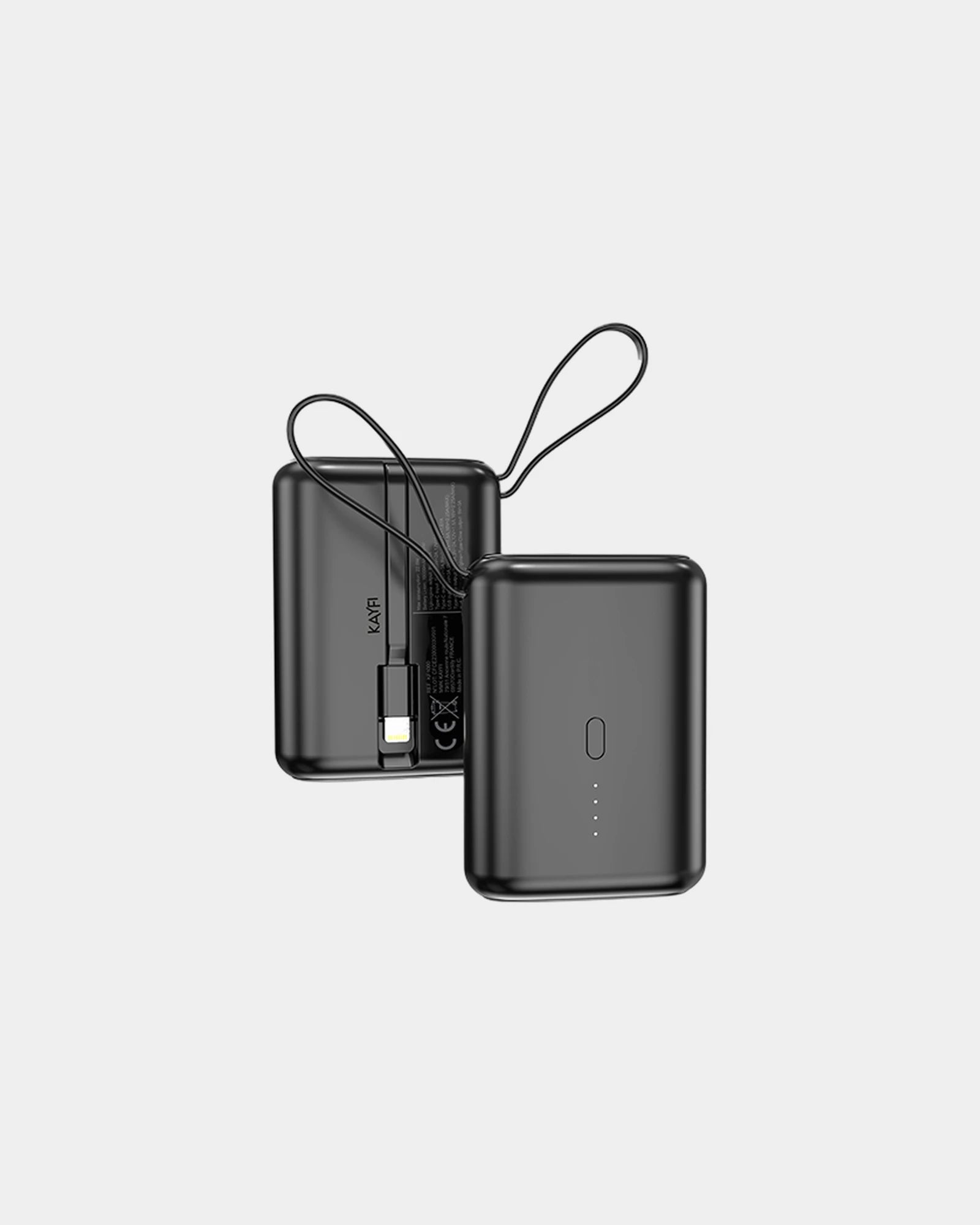 Batterie 10 000 mAh avec câbles intégrés à personnaliser - 2