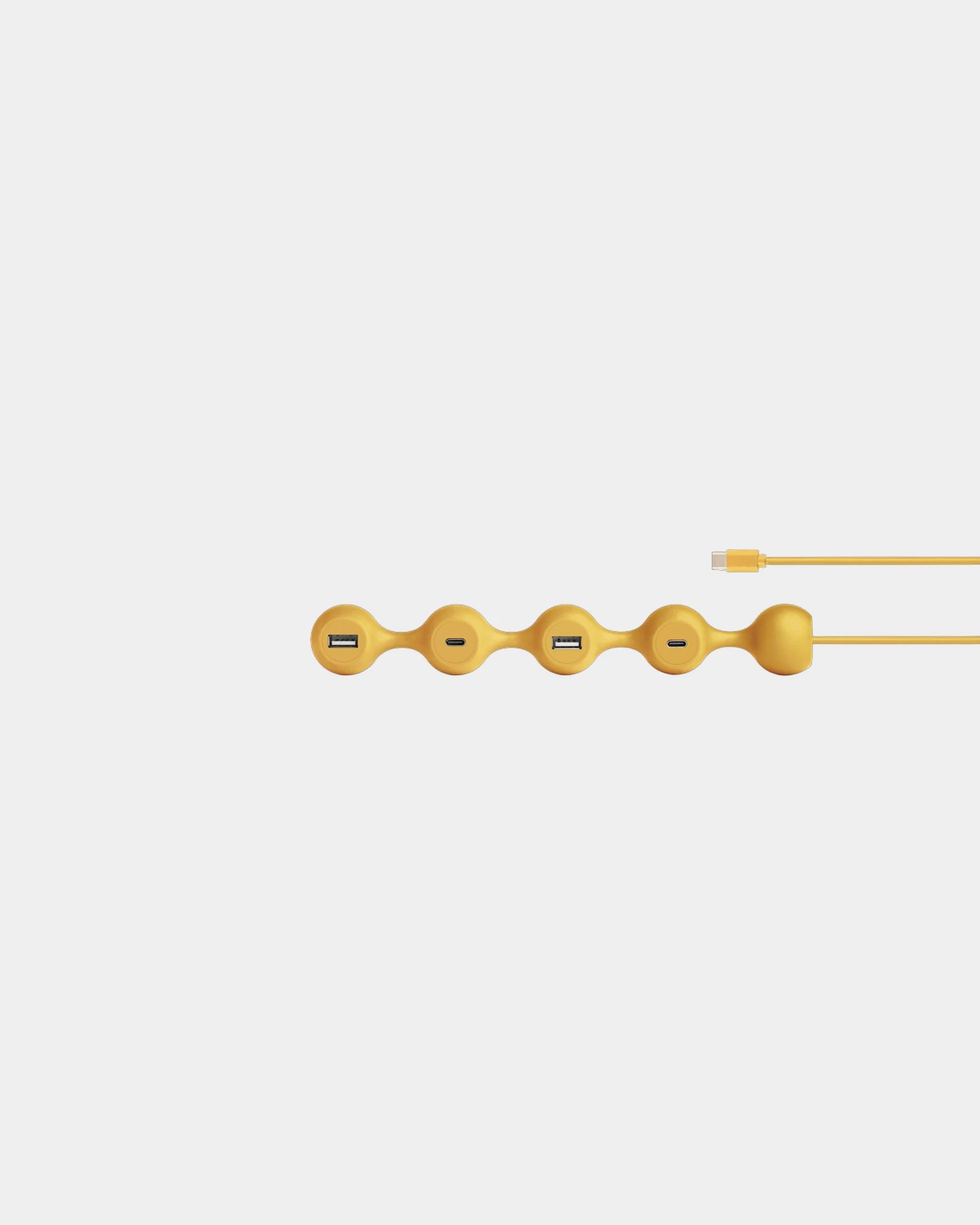 Hub USB-C Lexon Peas Hub-C à personnaliser - Yellow