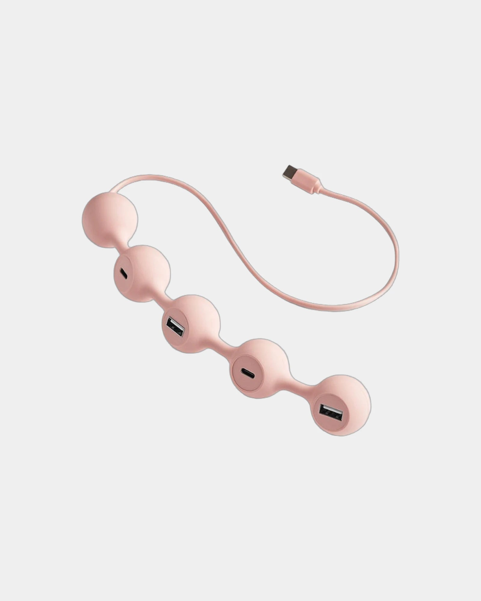 Hub USB-C Lexon Peas Hub-C à personnaliser - Light Pink