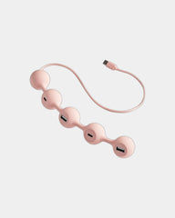 Hub USB-C Lexon Peas Hub-C à personnaliser - Light Pink