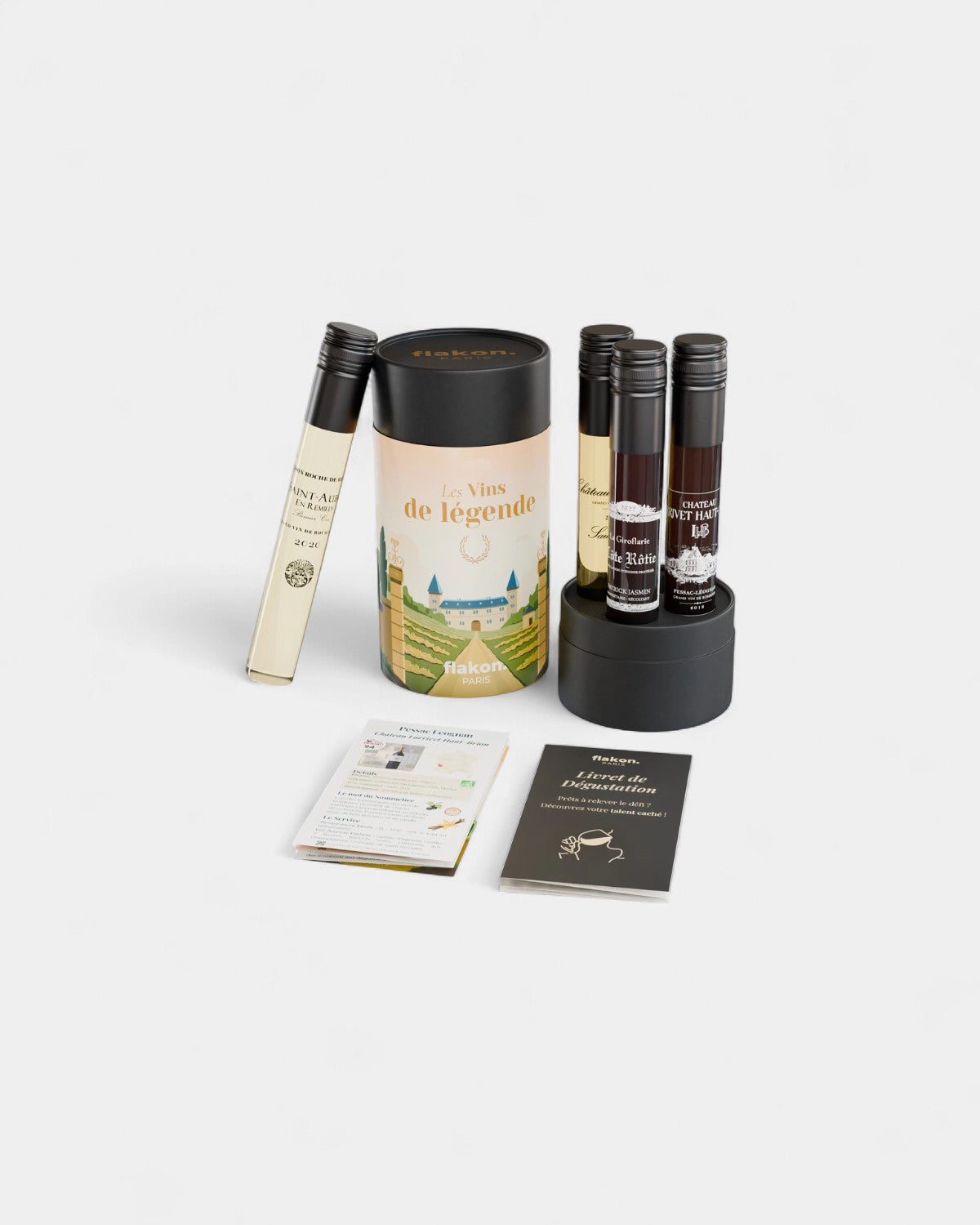 Coffret dégustation 4 flacons de vin à personnaliser - 9