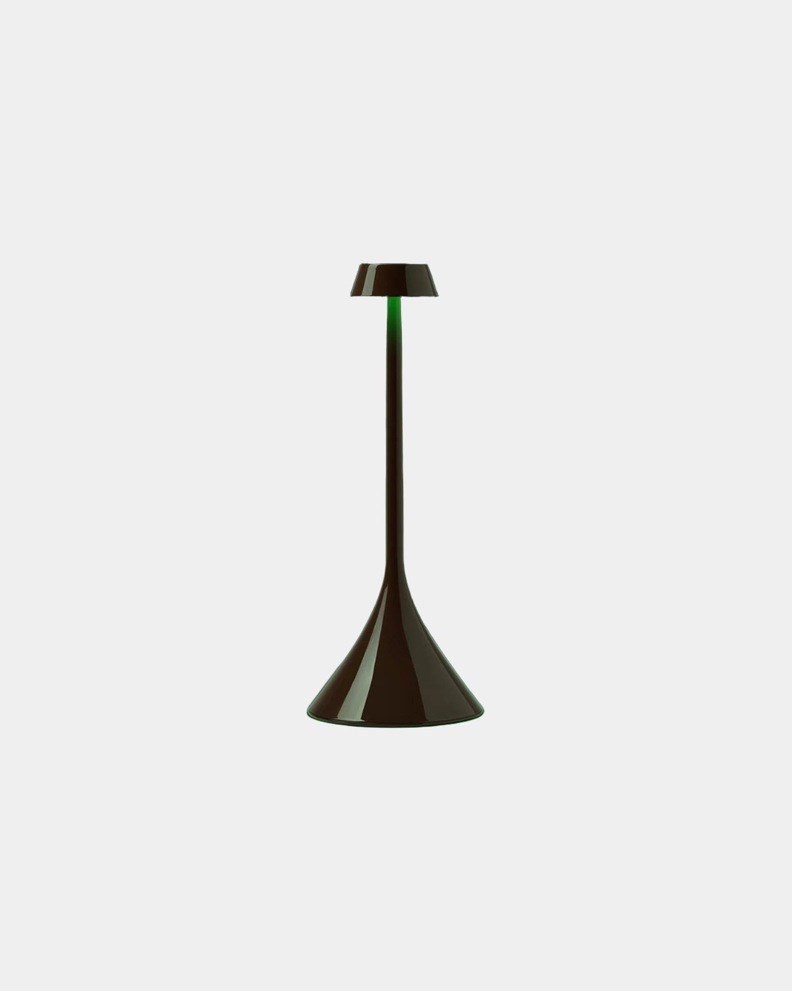 Lampe de table LED ABS Lexon Steli S - Dome à personnaliser - Glossy Chocolate