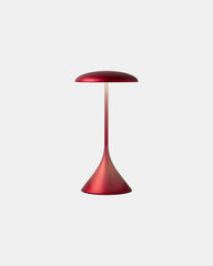 Lampe de table aluminium Lexon Steli Lounge - Dome à personnaliser - Dark Red