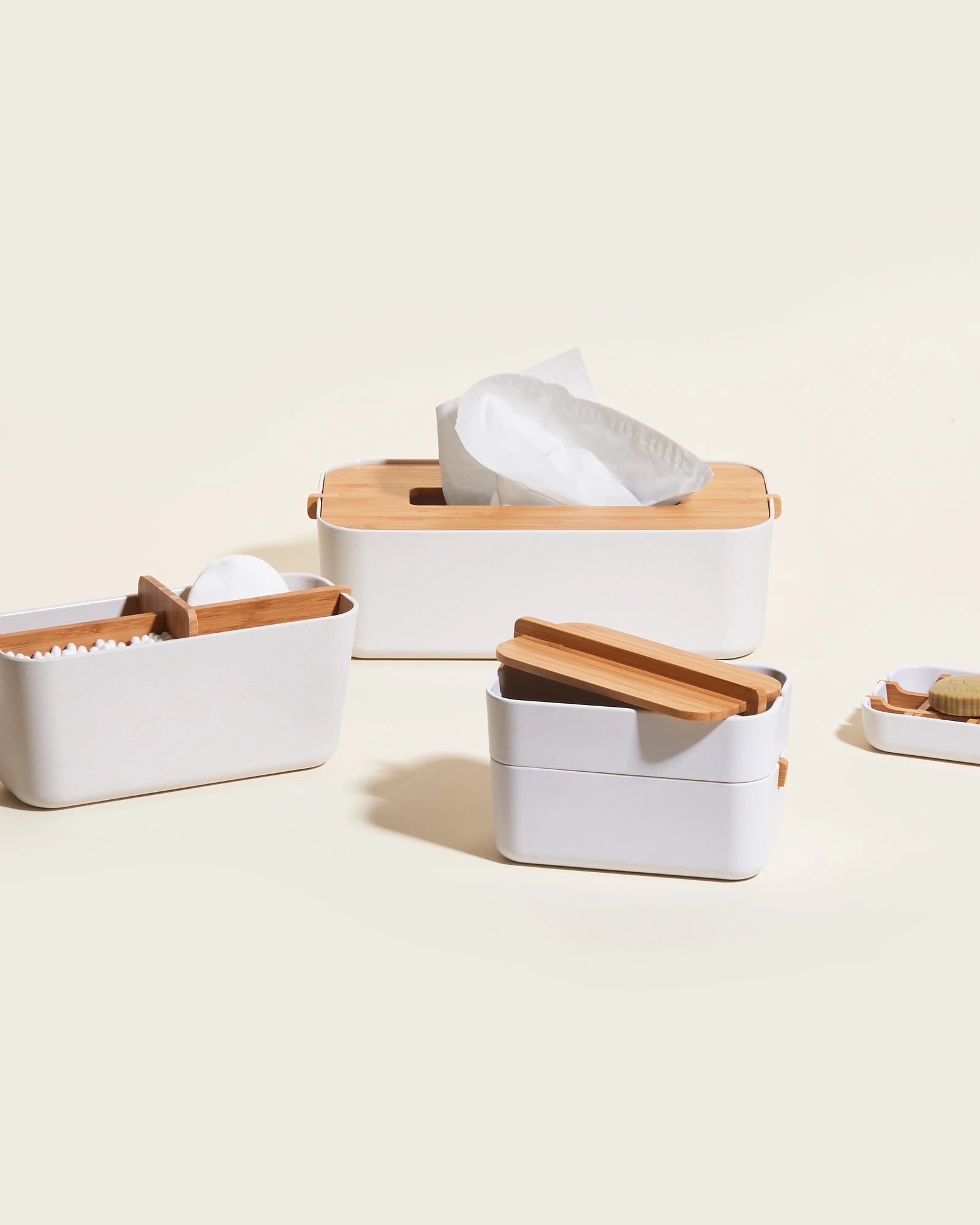 Boîte décorative en bambou Lexon Zen Tissue Box à personnaliser - 4