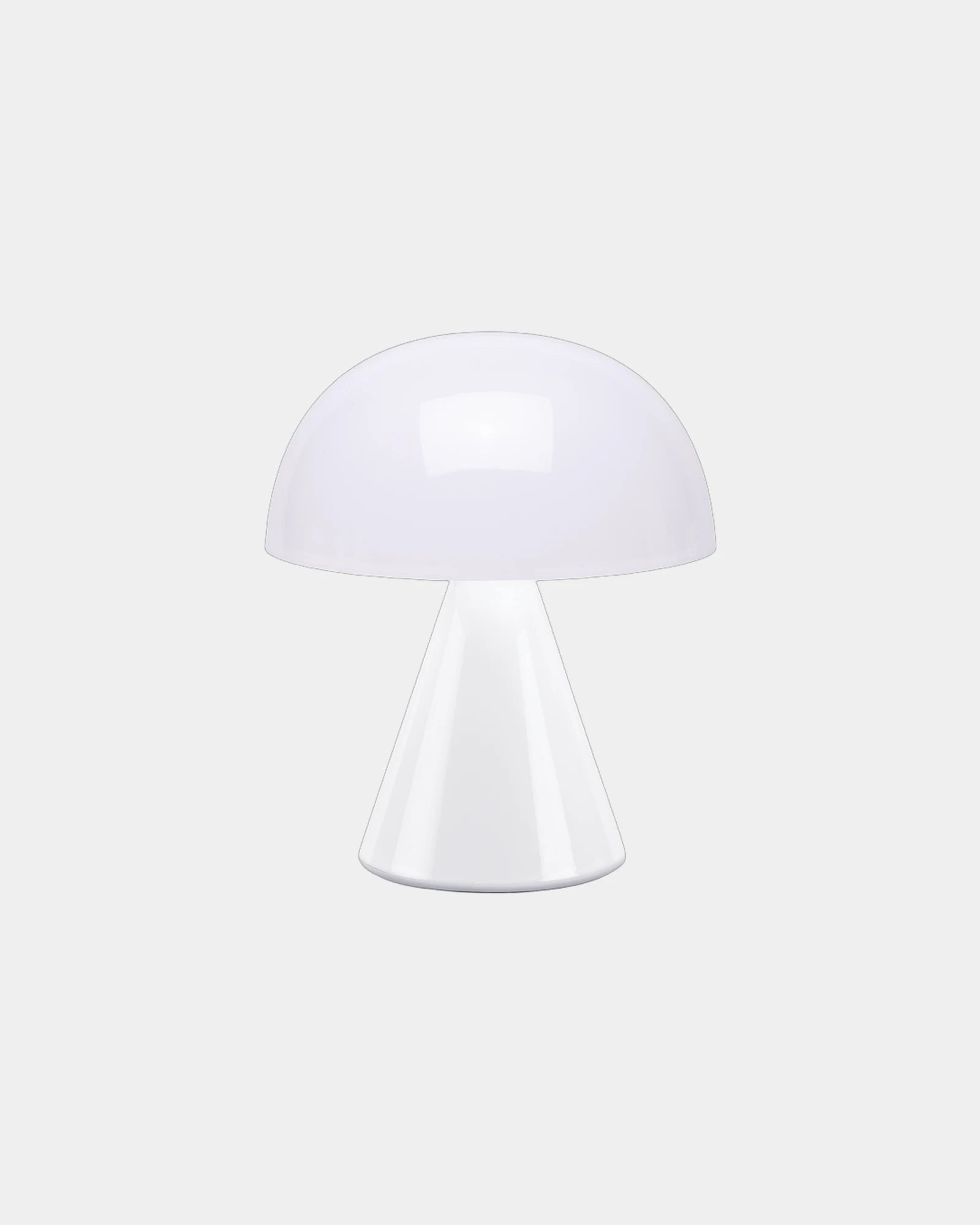 Lampe LED portable aluminium Lexon Mina M à personnaliser - White Glossy