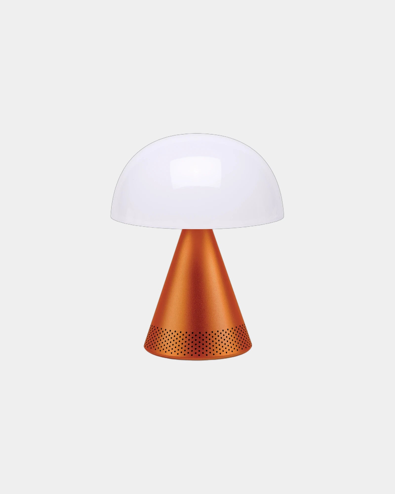 Lampe LED portable aluminium Lexon Mina L Audio à personnaliser - Orange