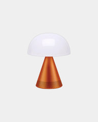 Lampe LED portable aluminium Lexon Mina L Audio à personnaliser - Orange