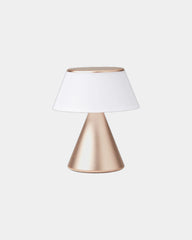 Lampe LED aluminium Lexon Luma M à personnaliser - Soft Gold